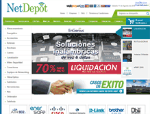 Tablet Screenshot of netdepot.cl